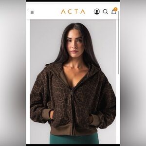 ACTA Leopard Fleece Zip Up - XXL/XXXL
